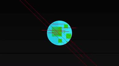 创意地球图形动画标志LOGO片头视频的预览图